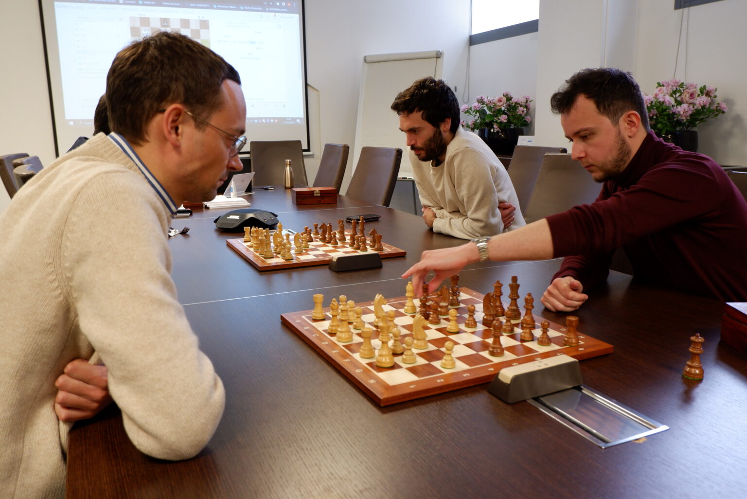 Cours d'échecs réguliers en entreprise
